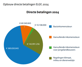 Grafiek directe betalingen 2024