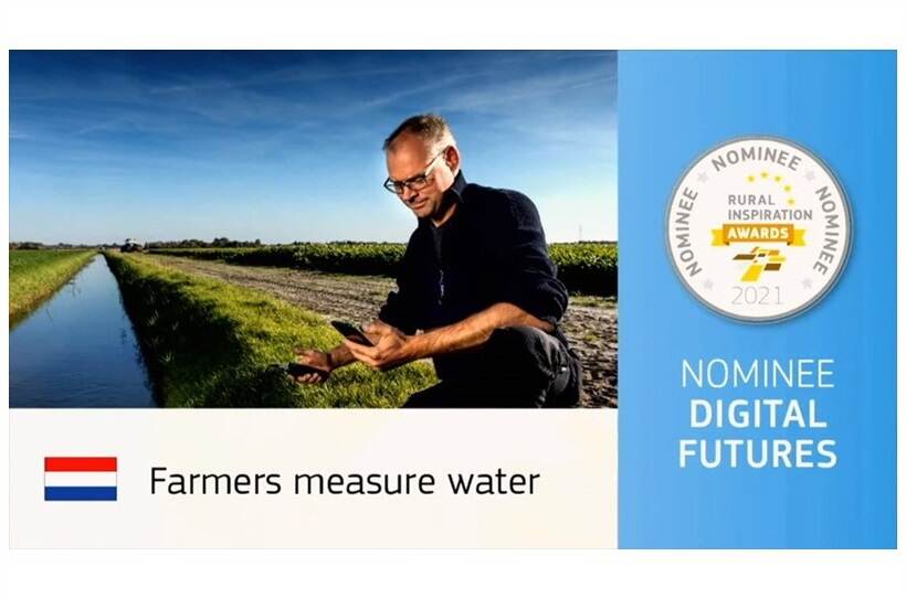 Boeren meten water is genomineerd voor de RIAwards