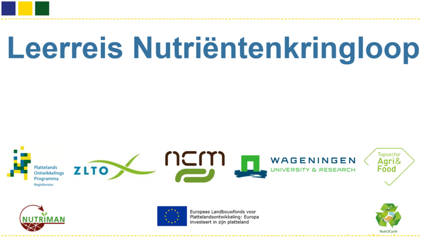 Overzicht projectteam leerreis nutriëntenkringloop incl. logo's organisaties