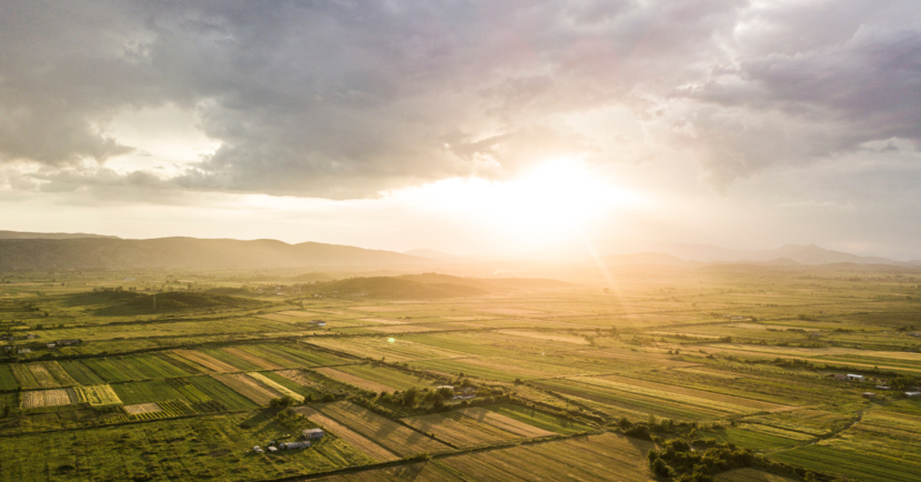 Landschap zon